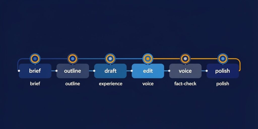 The 8-step AI content writing workflow for speed and quality