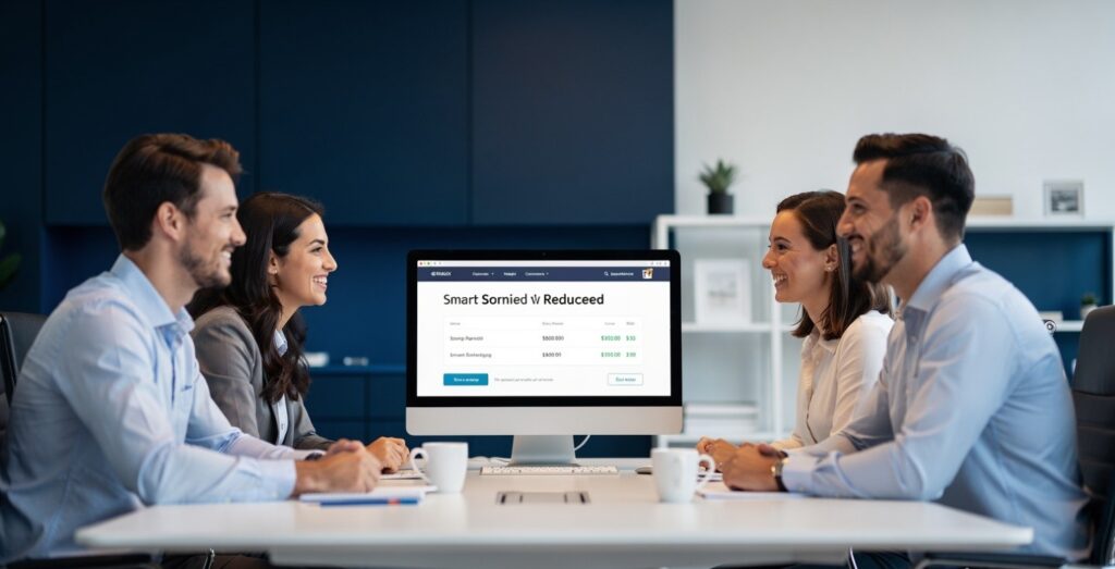 A small team saving money after replacing expensive software with AI tools