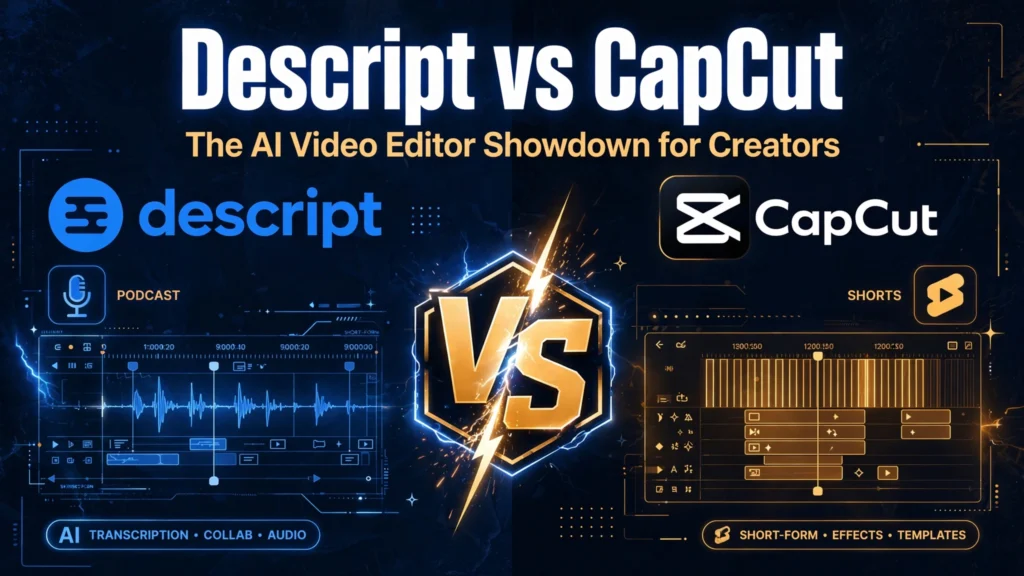 Descript vs CapCut: The AI Video Editor Showdown for Creators