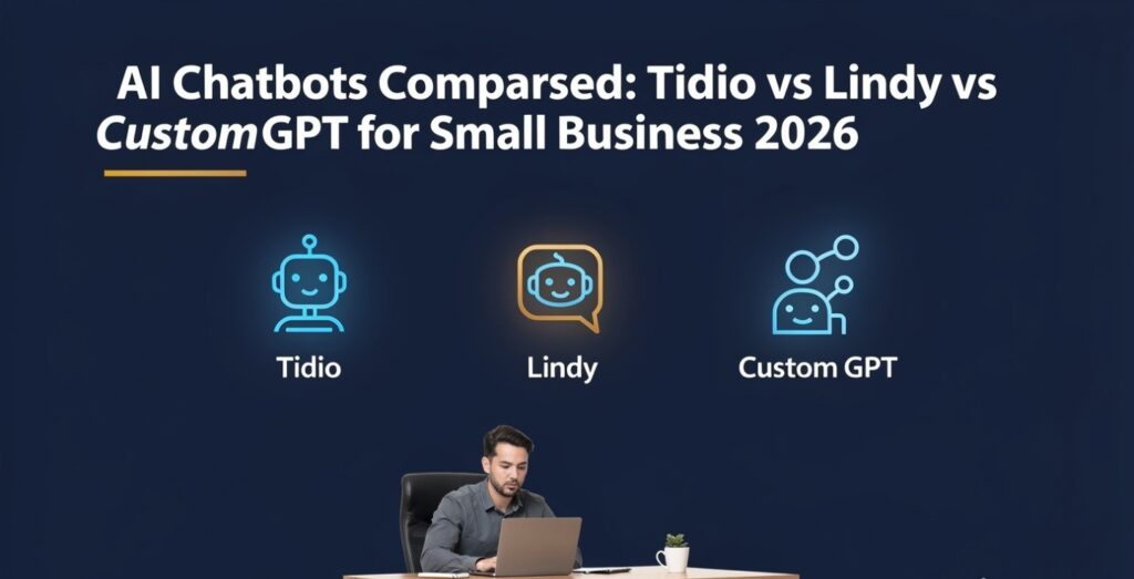 AI Chatbots Compared: Tidio vs Lindy vs Custom GPT for Small Business (2026) | AI Tools Daily