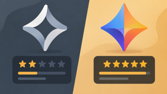Muse Spark 1.3 vs Gemini 3.8 Flash comparison" — flat conceptual split-panel icon, two abstract model shapes with mismatched scoreboards, muted slate/amber palette
